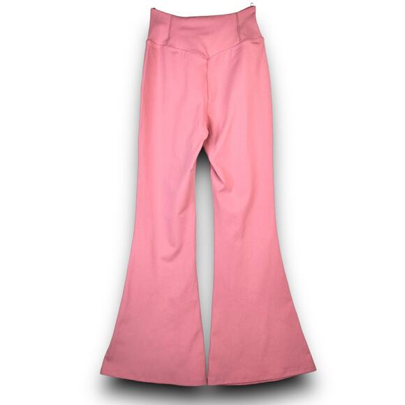 NEW Halara Crossover High Waist Super Flare Leggings Back Pocket Pink Size Small - Picture 8 of 10